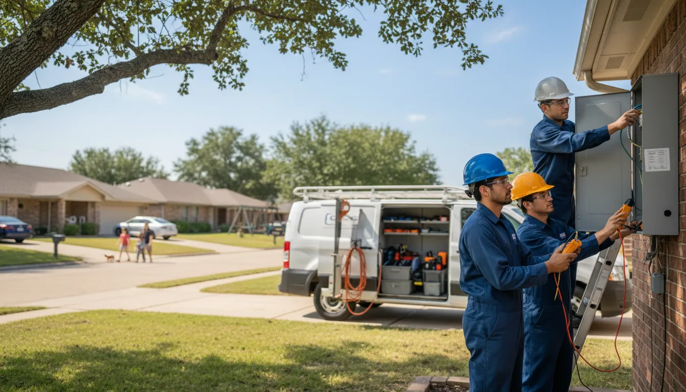 Certified electrician providing emergency electrical services in Enigma, GA
